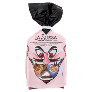 La Suissa Praline Di Cioccolato Al Latte e Fondente Ripiene Di Crema Gianduia e Crema Al Latte 300 g