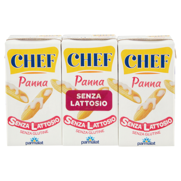 Chef Panna Senza Lattosio 3 x 125 ml