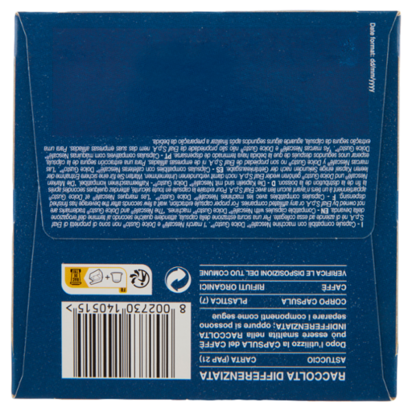 Cellini Caffè Ristretto espresso intrepido 10 Capsule Compatibili 75 g