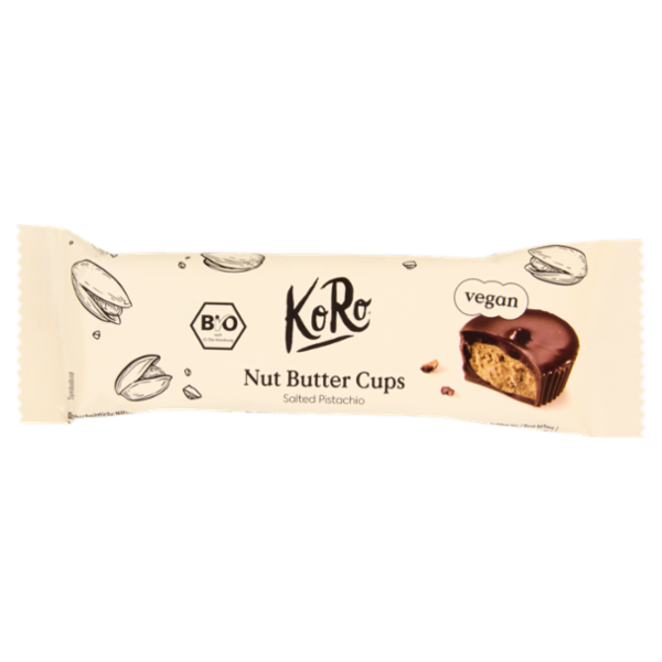 KoRo vegan Nut Butter Cups Salted Pistachio 3 x 13 g