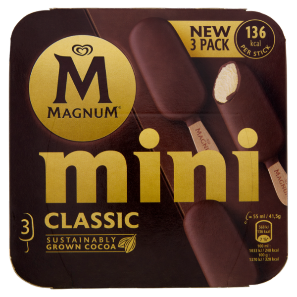 Magnum mini Classic 3 gelati 124,5 g