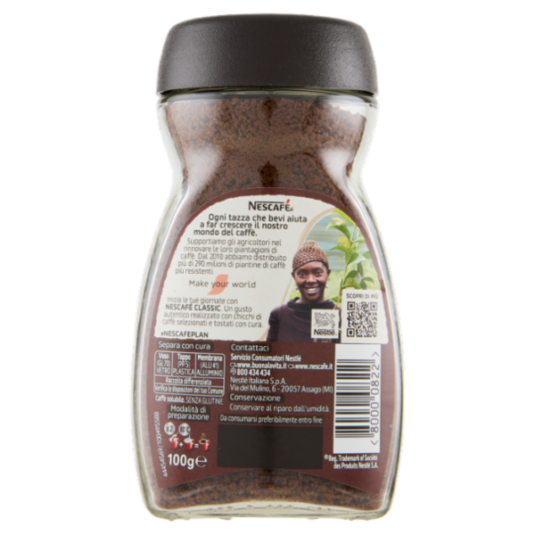 NESCAFÉ Classic Caffè Solubile Barattolo 100g