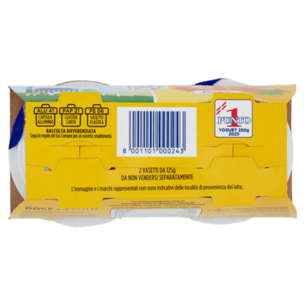 Centrale del latte Vicenza Yogurt Intero Frutta Frullata Fragola 2 x 125 g