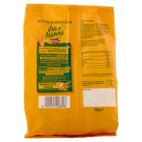Viva la Mamma la Fresca Sfoglia di Tortelli con Speck e Formaggio di Capra 250 g