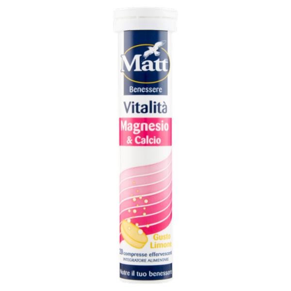 Matt Benessere Vitalità Magnesio & Calcio 20 compresse effervescenti 90 g