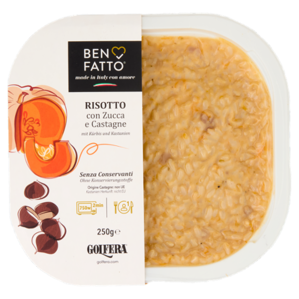 Golfera Ben Fatto Risotto con Zucca e Castagne 250 g