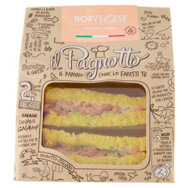 Parma Is il Pagnotto Norvegese Salmone e Avocado 2 Pezzi 160 g