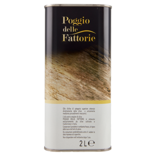Poggio delle Fattorie Olio Extra Vergine di Oliva 100% Italiano Filtrato 2 L