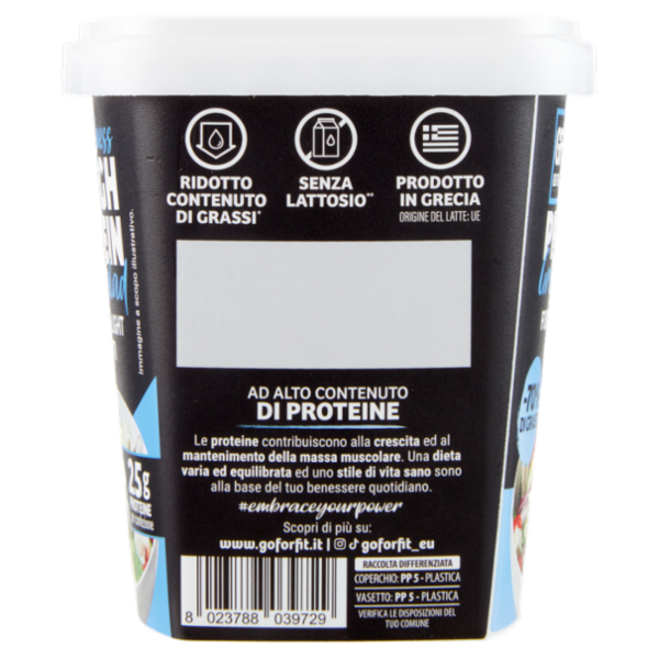 Go For Fit Wellness High Protein Greek Salad Formaggio Light a Cubetti 125 g