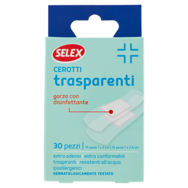Selex Cerotti Trasparenti Formati Assortiti 30 pezzi