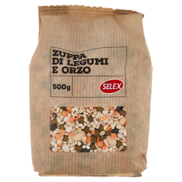 Selex Legumi e Cereali Secchi Misto per Minestrone d'Orzo 500 g