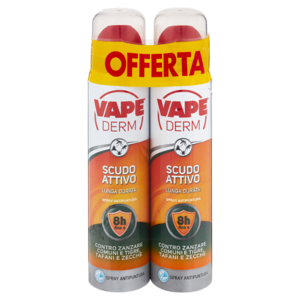 VAPE Derm Scudo Attivo Spray Antipuntura 2 x 100 ml