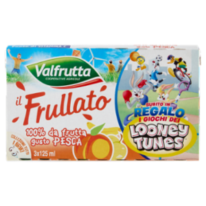 Valfrutta Il Frullato 100% Da Frutta Gusto Pesca 3 x 125 Ml