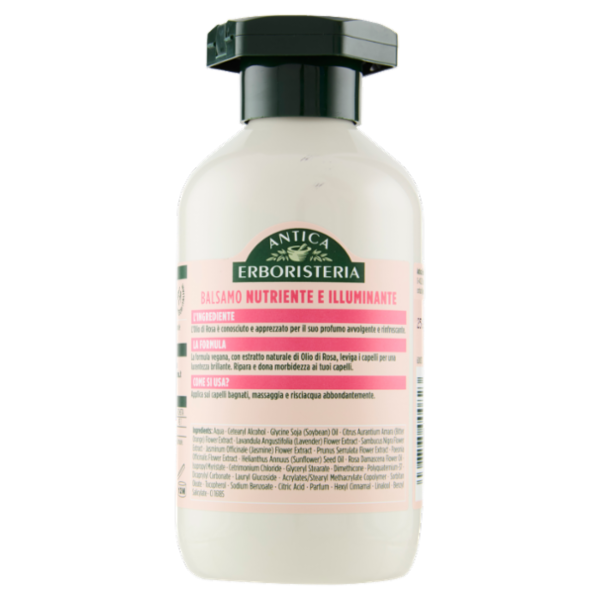 Antica Erboristeria Balsamo Nutriente e Illuminante al profumo di Rosa Capelli secchi 225 ml