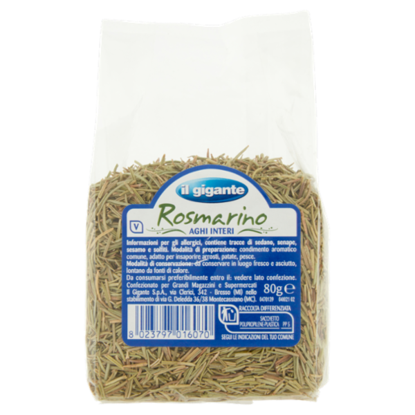 IL GIGANTE Rosmarino Aghi Interi 80 g
