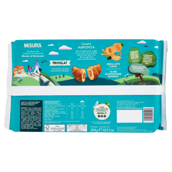 Misura Privolat 6 Cornetti Albicocca 298 g