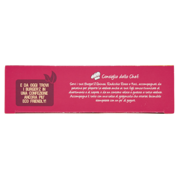 Zerbinati Burger'Z Quinoa, Radicchio Rosso e Noci 2 x 110 g