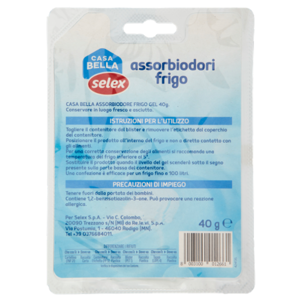 Selex Casa Bella Assorbiodori per Frigo