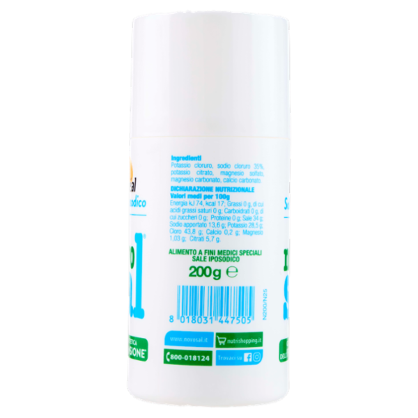 Céréal Novosal Sale iposodico da cucina, gestione dietetica dell'ipertensione - 200 g
