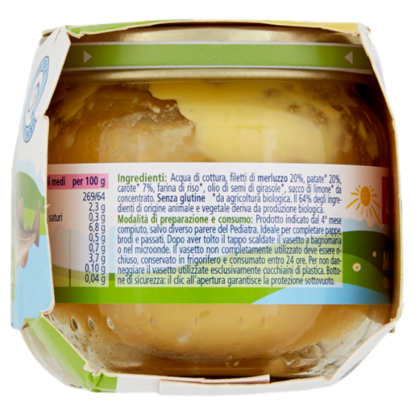 HiPP Merluzzo con patate e carote Omogeneizzato 2 x 80 g