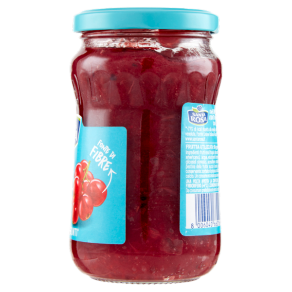 Santa Rosa Confettura Frutti Rossi Fonte di Fibre Zero Zuccheri 300 g