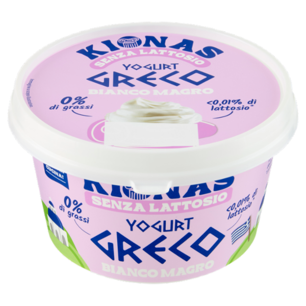 Kionas Senza Lattosio Yogurt Greco Bianco Magro 500 g