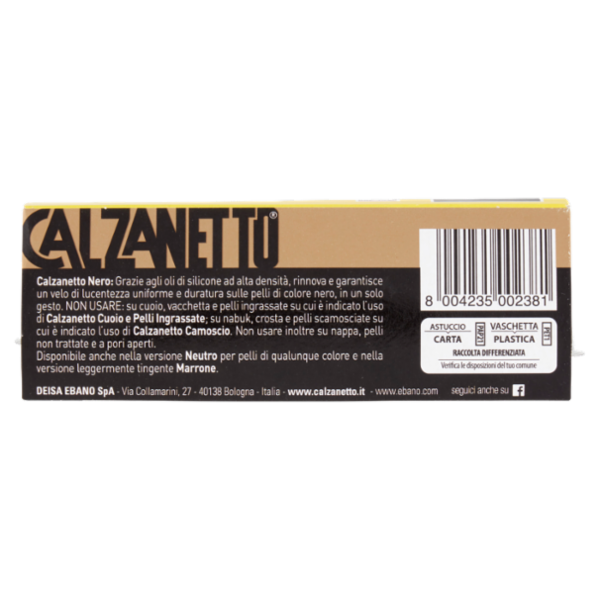 Calzanetto la magica spugna autolucidante Nero