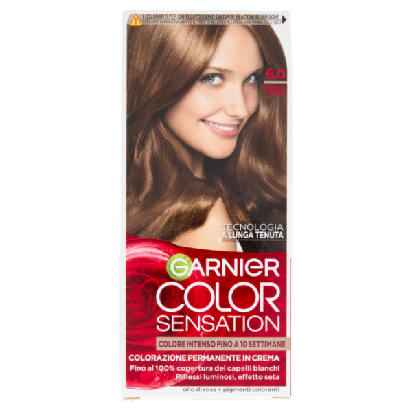 Garnier Color Sensation Colorazione Permanente in Crema 6.0 Biondo Scuro