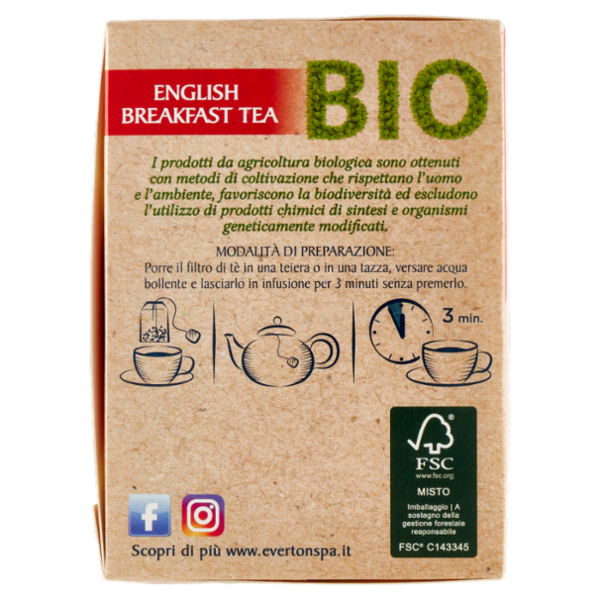 Everton Bio tea English Breakfast Tea 40 x 1,5 g