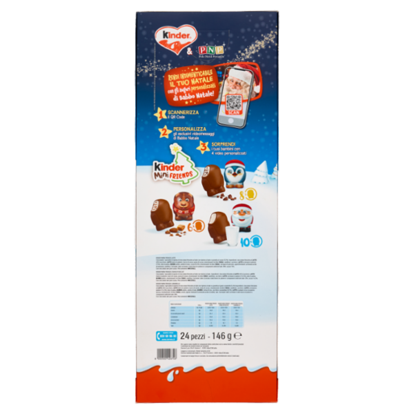Kinder Calendario dell'Avvento Mini Friends 24 pezzi 146 g