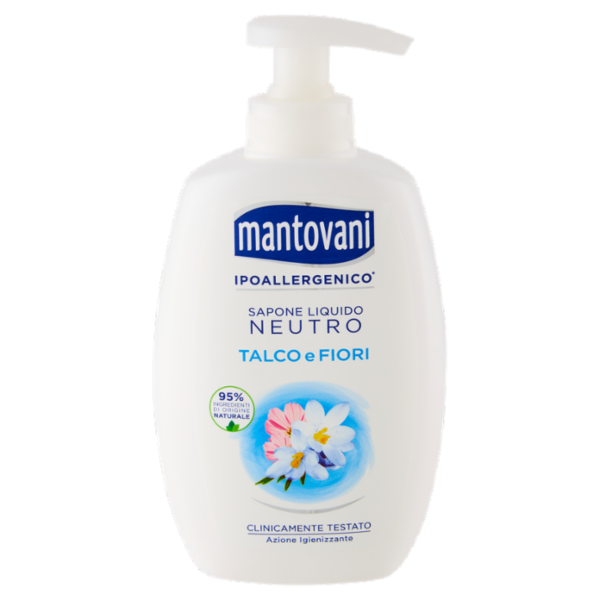 mantovani sapone Liquido Neutro Talco e Fiori 300 ml
