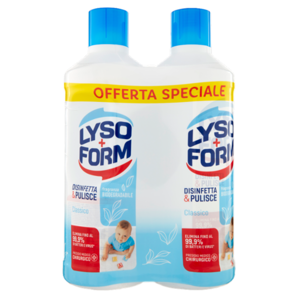 Lysoform Disinfetta & Pulisce Classico 2 x 1100 ml