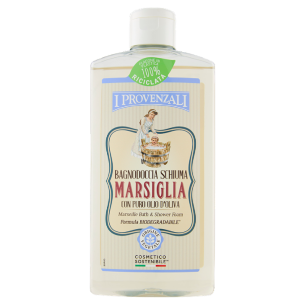 I Provenzali Bagnodoccia Schiuma Marsiglia con Puro Olio d'Oliva 400 ml