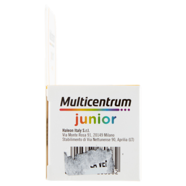 Multicentrum junior integratore multivitaminico per bambini 4 + con vitamina B , C , D 30 cpr 56 g