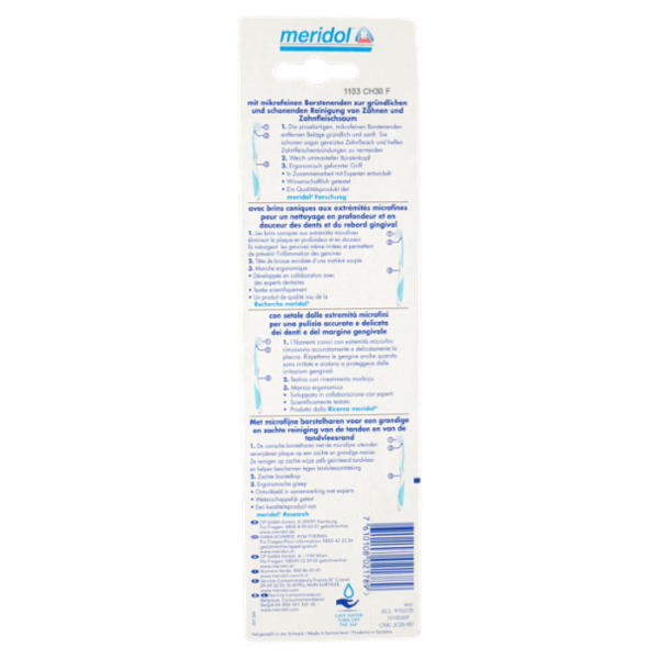 meridol spazzolino Protezione Gengive, morbido, 2 pezzi