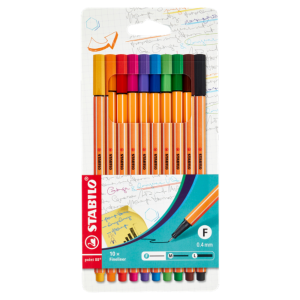 STABILO point 88 penna fineliner - astuccio da 10 pz.