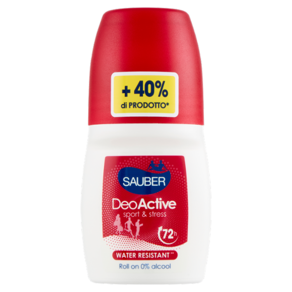 Sauber DeoActive sport & stress Roll on 70 ml