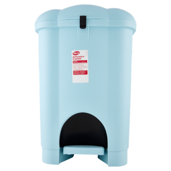 Selex Pattumiera a Pedale Azzurro 16 L