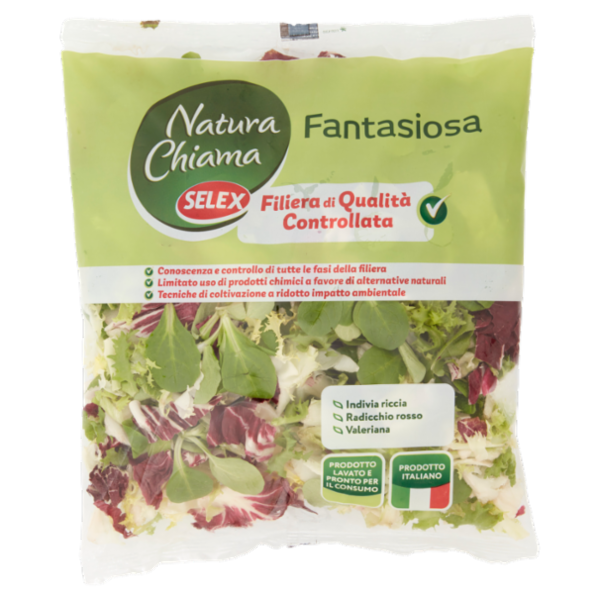 Selex Natura Chiama Insalata Fantasiosa Lavata e Pronta per il Consumo 200 g