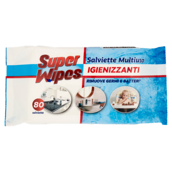 Super Wipes Salviette Multiuso Igienizzanti 80 pz