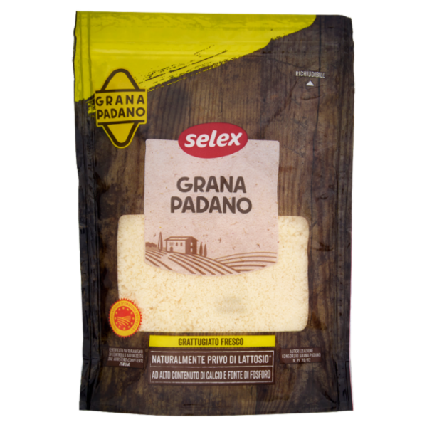 Selex Grana Padano Grattugiato Fresco 200 g