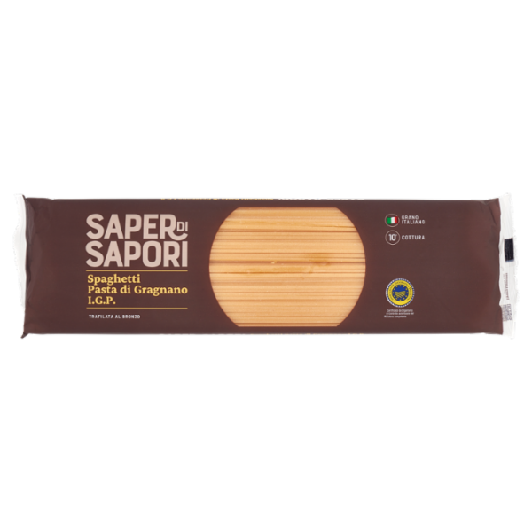 Selex Saper di Sapori Pasta di Semola di Gragnano I.G.P. Spaghetti 500 g