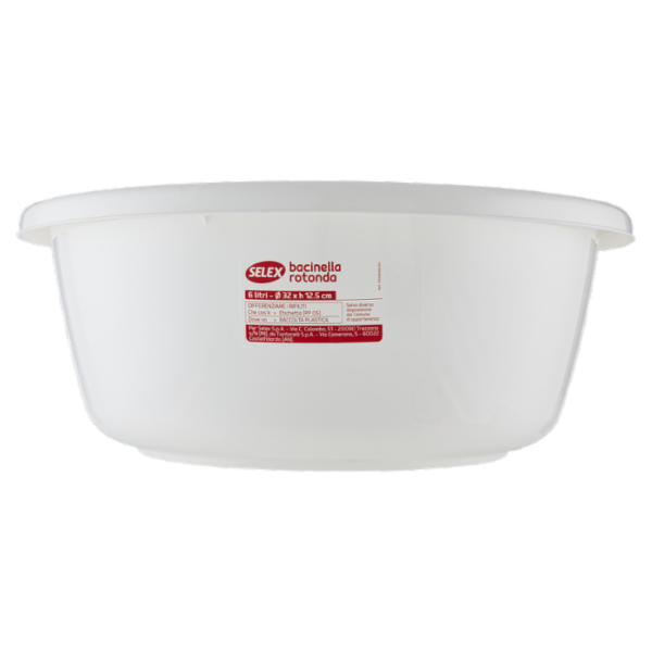 Selex Bacinella Rotonda Panna 6 L