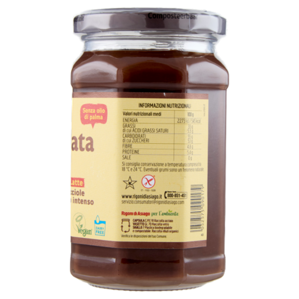 Rigoni di Asiago Nocciolata la Dark Senza Latte 325 g