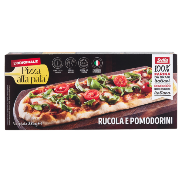 Pizza alla pala Rucola e Pomodorini Surgelata 225 g