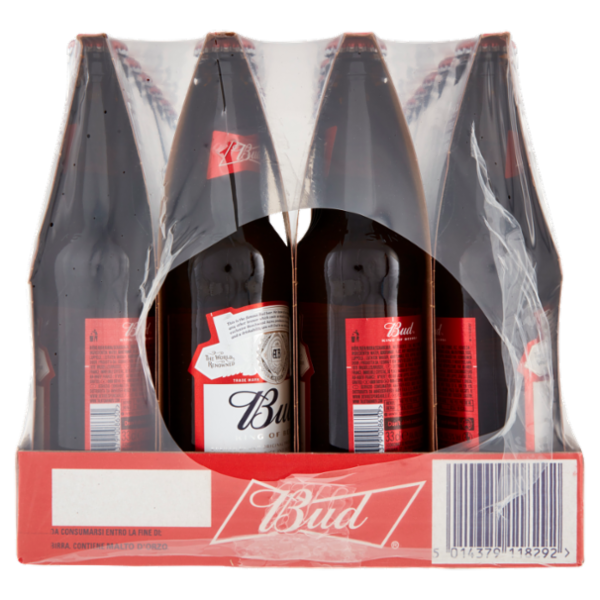 BUD Birra lager americana bottiglia 8x3x33cl
