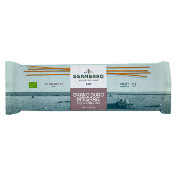 Sgambaro Bio Grano Duro Integrale Decorticato Spaghetti N°5 500 g