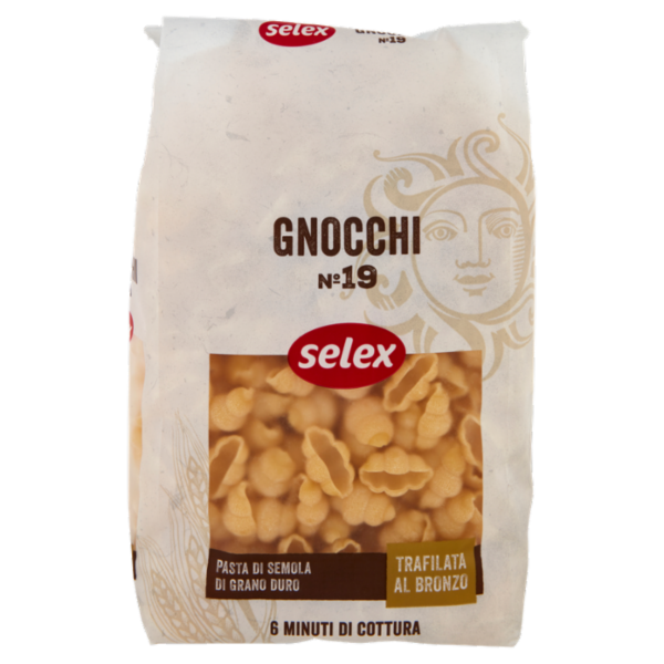 Selex Pasta di Semola Trafilata al Bronzo Gnocchi 500 g