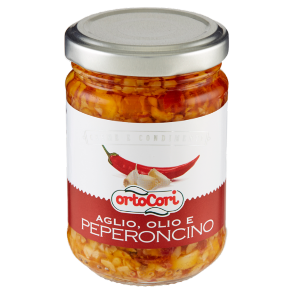 ortoCori Creme e Condimenti Aglio, Olio e Peperoncino 130 g
