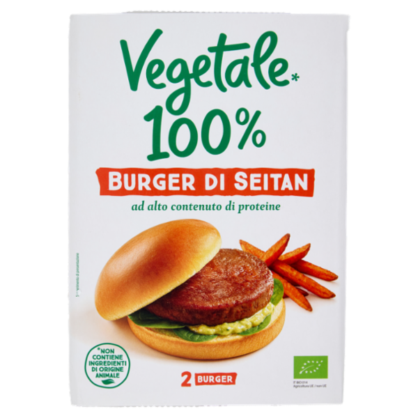 Vegetale 100% 2 Burger di Seitan 180 g